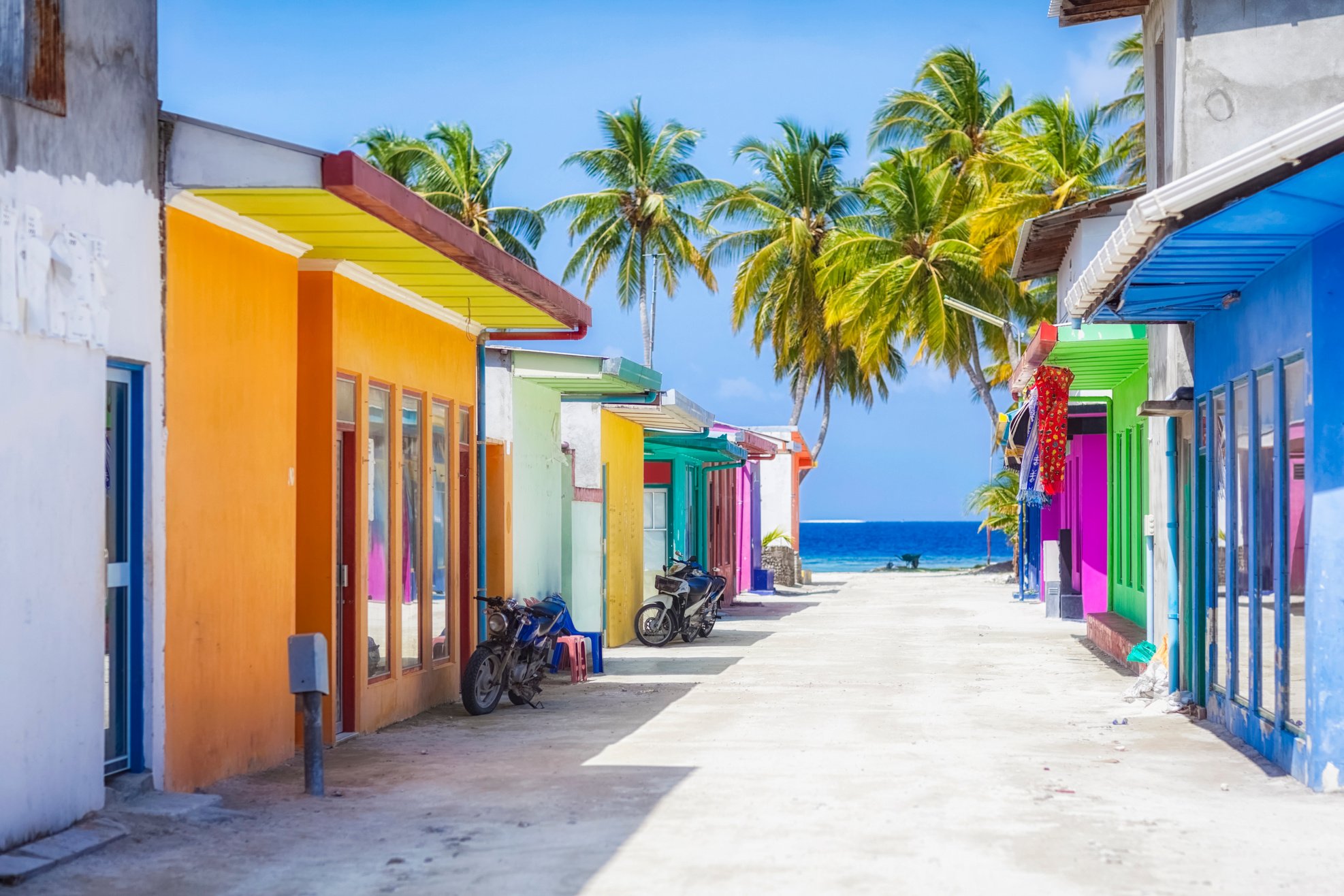 Shopping Street of Maldives ( Maafushi )